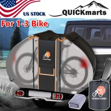 Bike Cover fr Transport On Rack Heavy Duty Waterproof Reflective Bicycle Storage