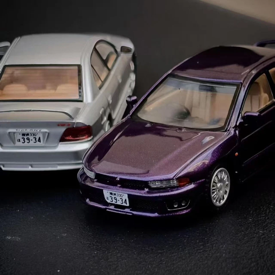Modelo de coche diecast BLISS 1:64 Mitsubishi Galant VR-4 púrpura 1/64 edición limitada - Imagen 4 de 4