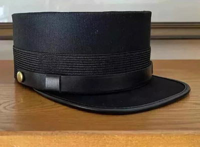 Zug Schaffner Kepi Mütze - schwarz Vintage Replik Kappe - alle Größen verfügbar