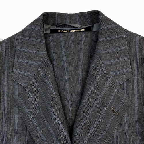 1977 38 S Brooks Brothers Makers " Special Order " Charcoal Grey Multi Stripe - Picture 2 of 20