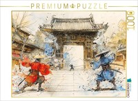 Calvendo Puzzle Battle In The City | 1000 Pieces, Finished Size 25.2 × 18.9 In (