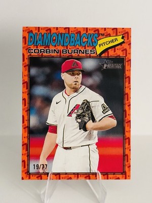 2026 TOPPS Heritage Corbin Burnes Color of the Year /77 Diamondbacks 1977  SP