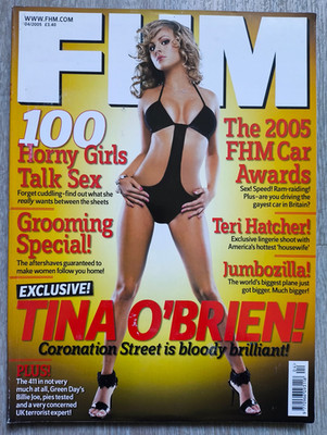 FHM April 2005 UK Bryony Gerega Tina O'Brien Teri Hatcher Leonor Varela Magazine
