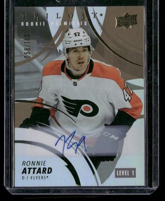 2022-23 Trilogy Ronnie Attard #168 Flyers Rookie Premieres Level 1 Auto/149 RC