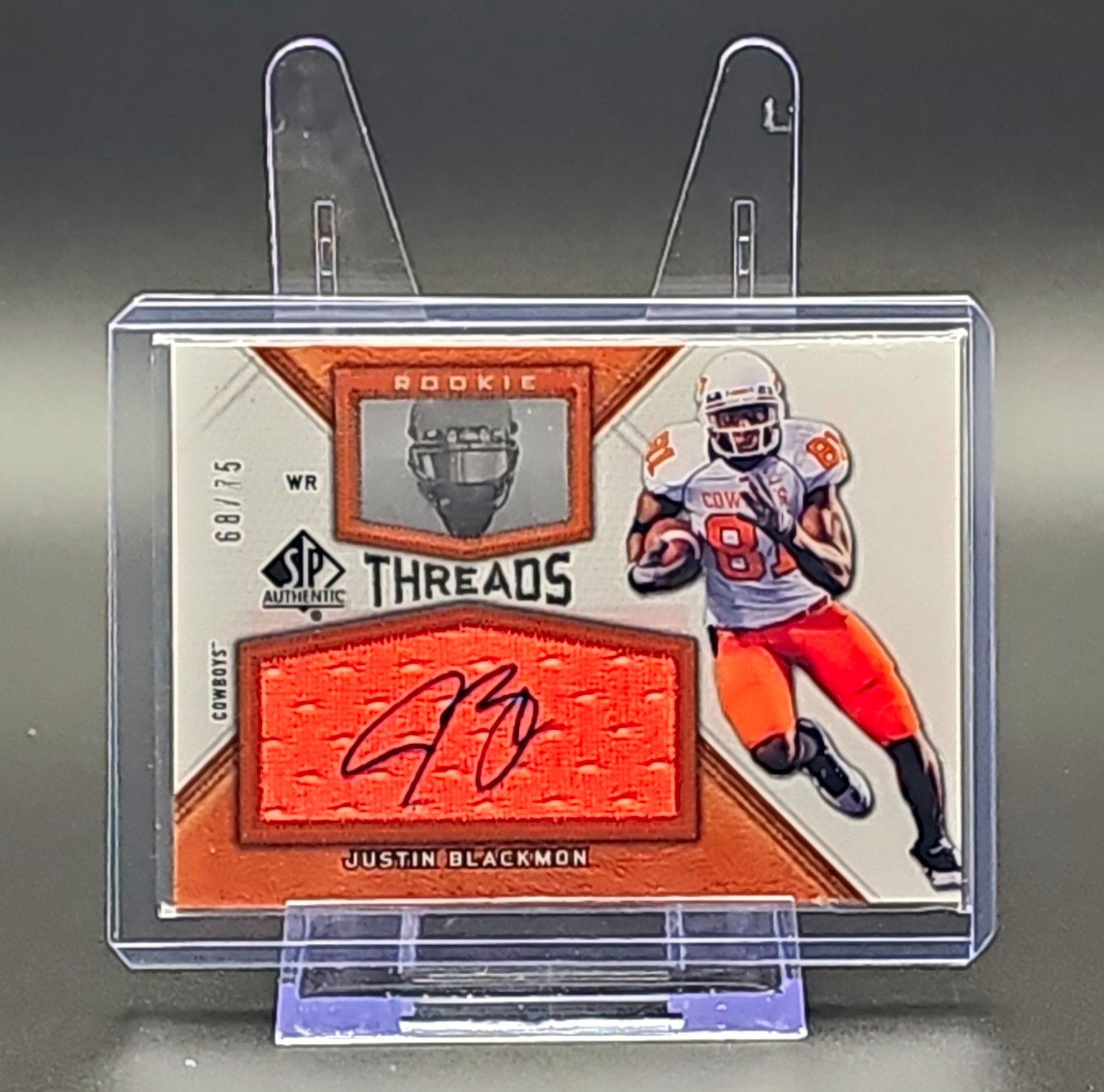 Upper Deck 2012 SP Authentic Justin Blackmon Auto Jersey RT-JB /75