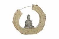 Dekofigur Indoor - Gilde Buddha 19 Cm - Skulptur Statue Dekoration Wohnen