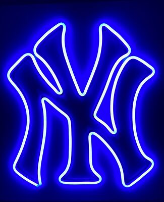 New York Yankees Flex LED 18''x16'' Neon Sign Light Lamp Beer Bar Wall Decor