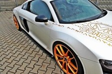 Street+ Seitenschweller Leisten passend für Audi R8 Mk.1 schwarz Hochglanz