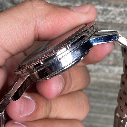 RARE Ricoh World Timer 61215A Automatic BLUE Dial Vintage Men Watch Worldtimer - Bild 4 von 7