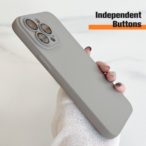 Silicone Soft Case for iPhone 11 12 13 14 15 Pro Max Plus Slim Shockproof Cover - Picture 4 of 17