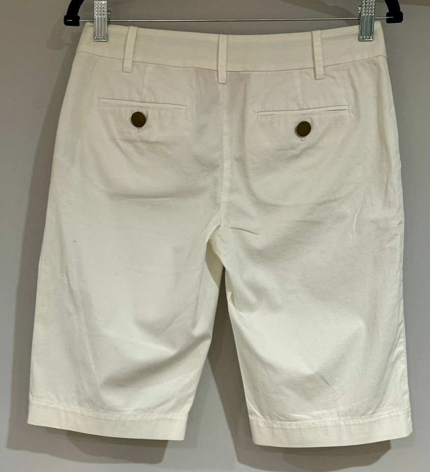 TORY BURCH BERMUDAS SHORTS - BLANCO, TALLA 2 - Damas Diseñador Shorts Blanco Foto 4 de 4