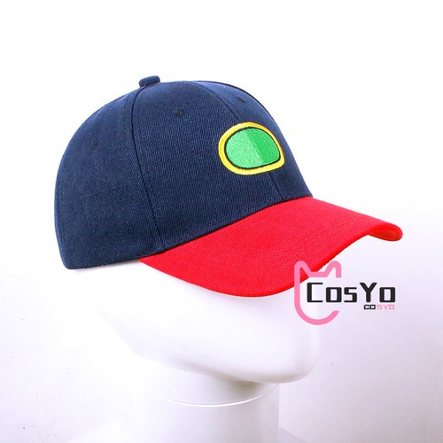 Anime Inuyasha Cosplay Hat Sun Blue with Red Peaked Cap Inuyasha Summer Hat - Picture 8 of 9