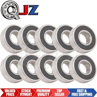 [Qty.10] 6203-2RS-50% Deep Groove Ball Bearing w/50% Grease [17mm x 40mm x 12mm]