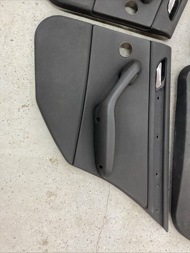 00-06 BMW E46 323 325 330 Sedán Negro Puerta Tarjeta Panel 4 Piezas Interior Juego Borde - Imagen 10 de 23