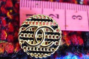 chanel buttons authentic cc lot gold six