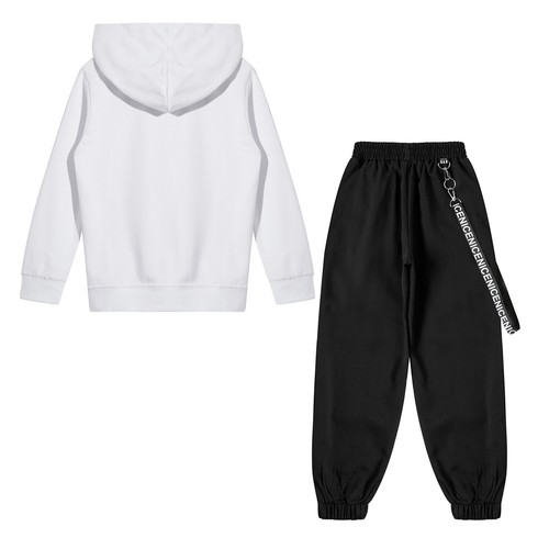 Kids Boy's Sweatshirt And Pants Street Hooded Top With Trousers Hip-hop Stage - Picture 80 of 111