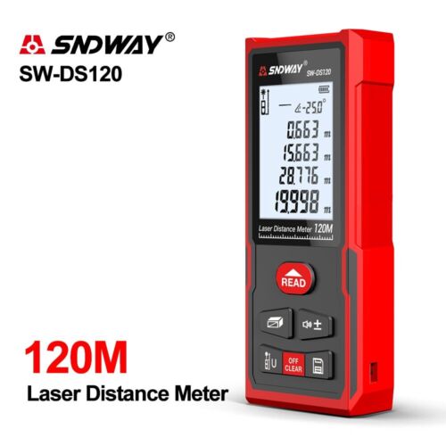 Portable Laser Distance Meter Measurer Range Finder 50M-120M Construction Use - Afbeelding 1 van 21