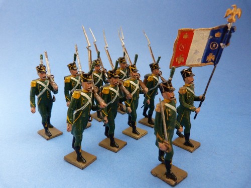 BOITE DE SOLDATS Anciens Cbg Mignot  Grenadiers A Pieds Empire