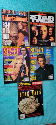 Sci-Fi magazines Lot Star Trek Wars Timecop StarGate Barb Wire Dr. Who Earth II