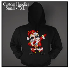 Christmas Dapping Lights Santa Hoodie Holiday Pro Club Shaka Big Tall Small