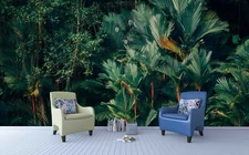 3D Tropical Plant Forest Wallpaper Wall Mural Removable Self-adhesive Sticker 27