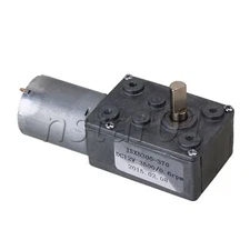 12V 0.6RPM Turbo Worm Geared Box Reduction DC Motor Set of 5 Silver