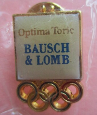 Bausch & Lomb Optima Toric  Olympic Sponsor Pin New in Package
