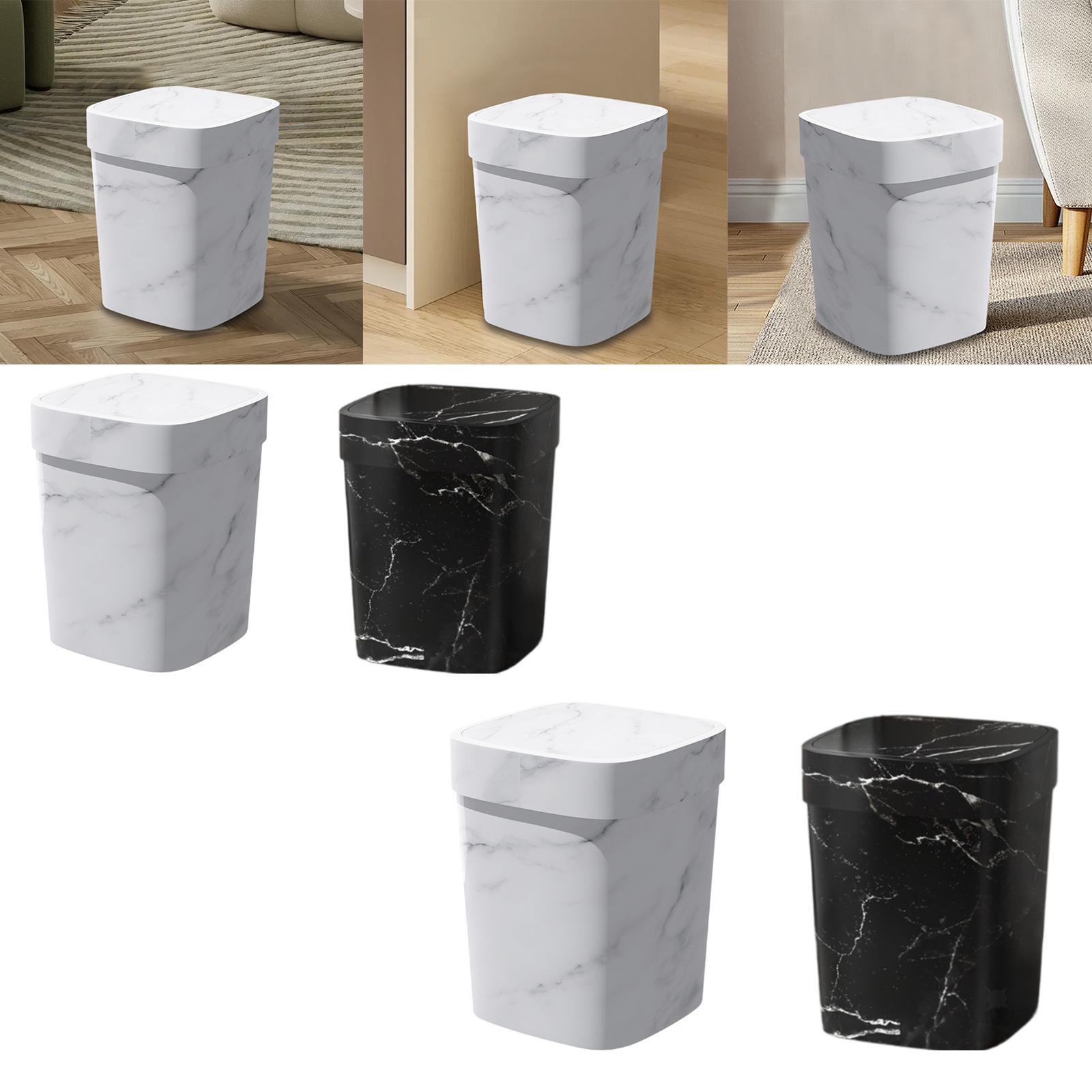 Trash Can Waste Bin with Lid Dustbin Countertop Compost Bin Garbage Bin for-image
