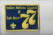 1977 Indian Nations Council Cub Days patch