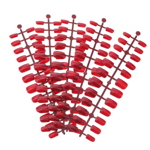 120 Pcs False Nail Tips Art Solid Color Miss Full Coverage Press on Fake Nails