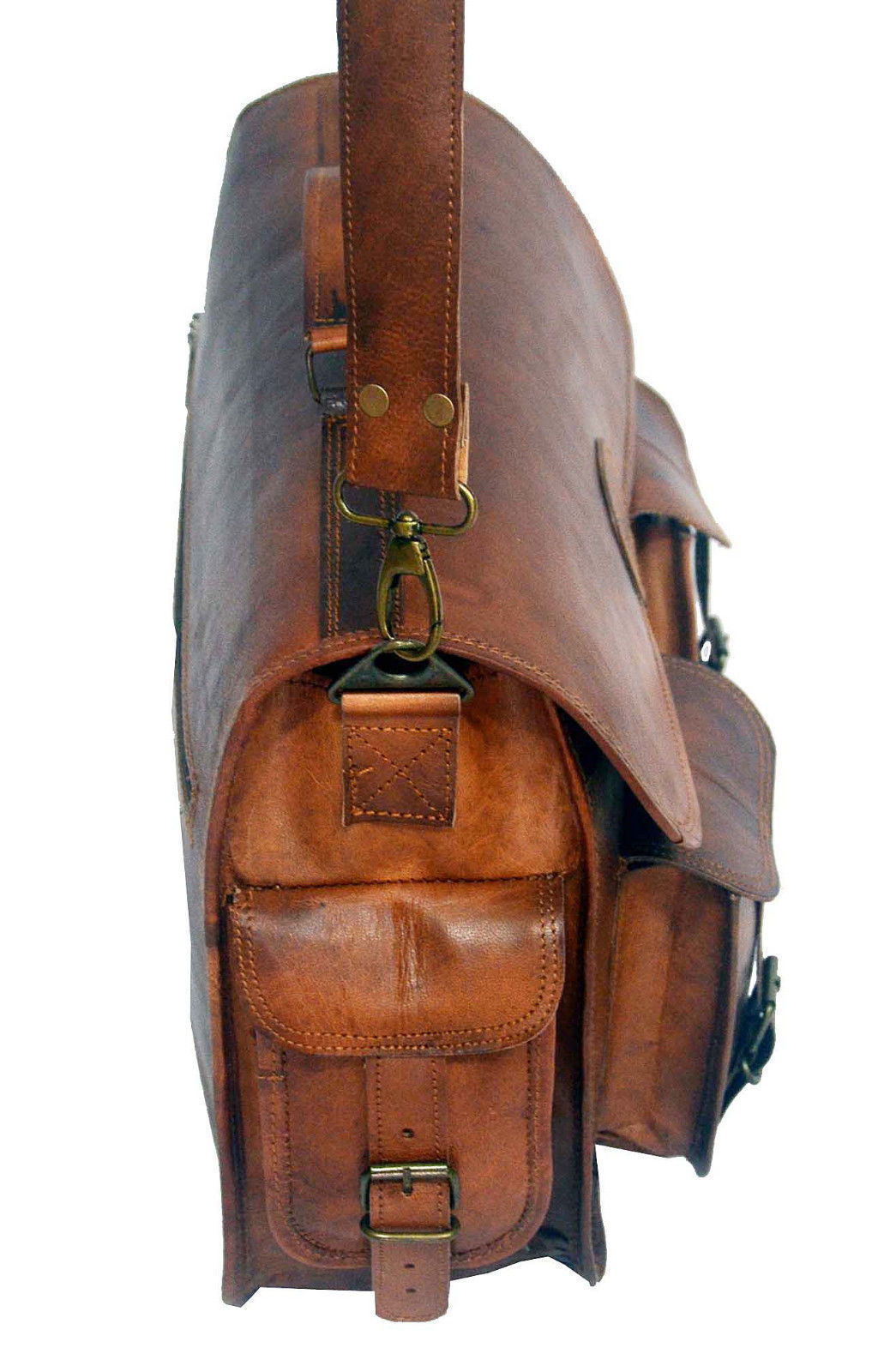 Motorcycle Saddlebags Side Bag 2 side Bags Brown Leather Bags Panniers ...