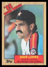 1987 Topps #4 Dave Lopes Houston Astros Baseball Card