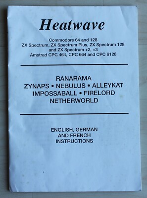Zubehör für die Compilation Heatwave Ranarama Zynaps Nebulus Alleykat