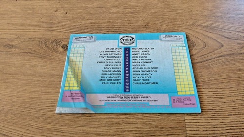 Warrington Rugby League Programmes 1976 - 2006 - Picture 101 of 117