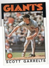 1986 Topps Baseball Card #395 Scott Garrelts-Giants