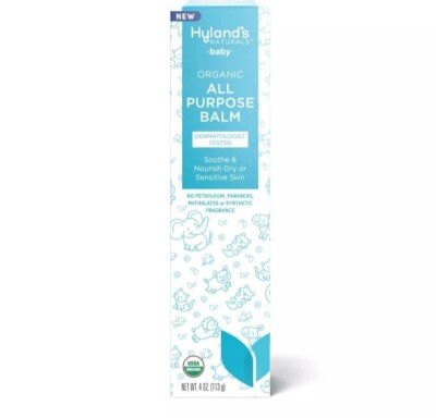 Hyland's Baby Organic All Purpose Balm, Soothe & Nourish Dry/Sensitive Skin...16
