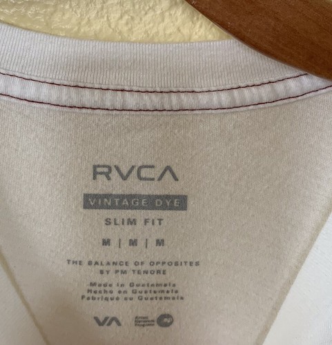 RVCA VA Men’s White T Shirt Size M Balance Of Opposites - Picture 4 of 5