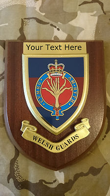 Personalisierte militärische Wandrelief Welsh Guards hergestellt in Großbritannien für MOD