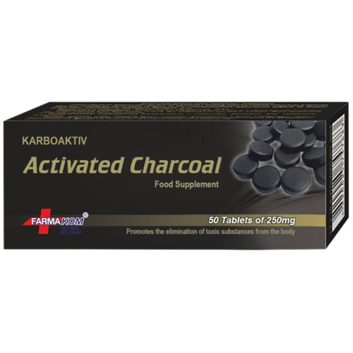 Activated Carbon KARBOAKTIV Charcoal 50 Tablets Detox - Активированный уголь - Picture 1 of 1