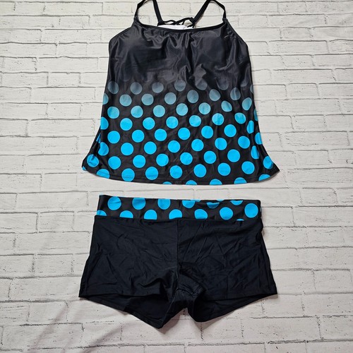 Sixyotie Women’s Tankini Set Gradient Colour Swimwear Bikini UK XXL Beachwear