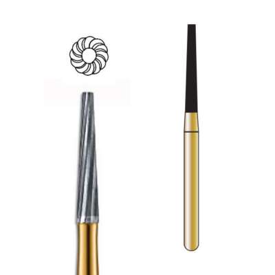 Pac-Dent FG #7204 12 Blade Taper Finishing Carbide Bur, Pack of 10