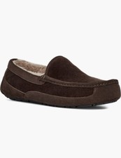 NEW UGG Ascot Corduroy II Slip On Moccasin Loafer Slipper- Stout Brown 7US N51 