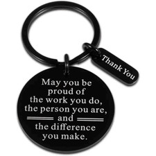 Thank You Keychain Pendant Bag Car Keychain Pendant Women Men Gift New
