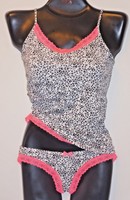 Za Soft Comfort Pink Leopard Print Lace Trim Sleepwear & Bikinis Set Sz Xl Za Soft Comfort Pink Leopard Print Lace Trim Sleepwear & Bikinis Set Sz Xl