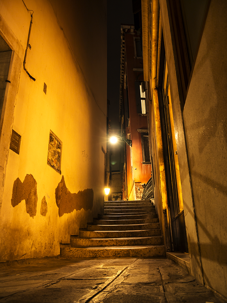 Venedig Gasse Abend Wandbild Fotoleinwand Poster Poster Poster Forex - 