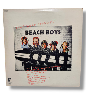 Beach Boys Wow! Great Concert! Lp Vinyl 1972 Fun Fun Fun Little Deuce Coupe