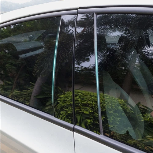 For 2020-2024 Nissan Sentra Pillar Posts Door Piano Black Trim Decal Cover Kit - Picture 4 of 9