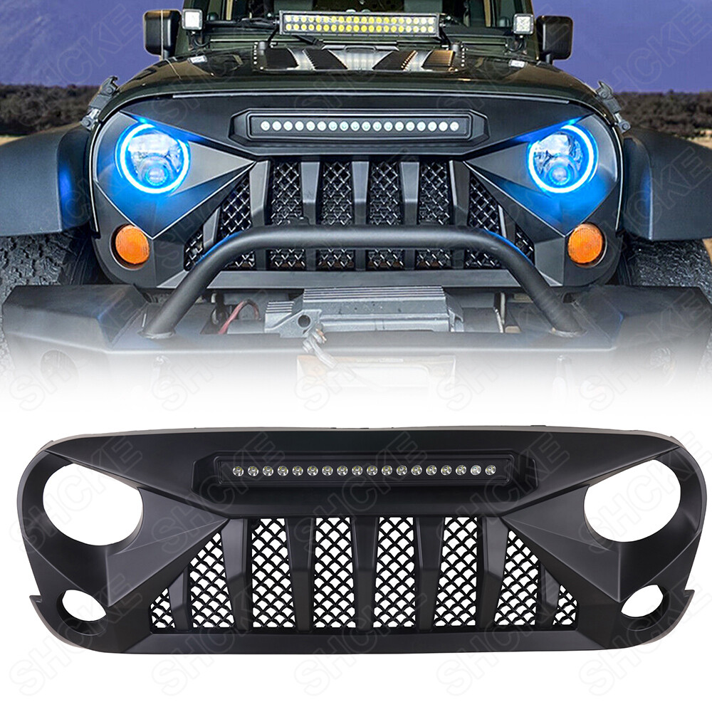 Jeep Wrangler JK 2007-2017 LED Off-Road Front Grill Mars Grille