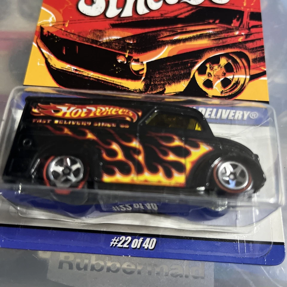 Hot Wheels Since 68 Top 40 2007 entrega láctea negro con línea roja 5 radios (A) Foto 3 de 4