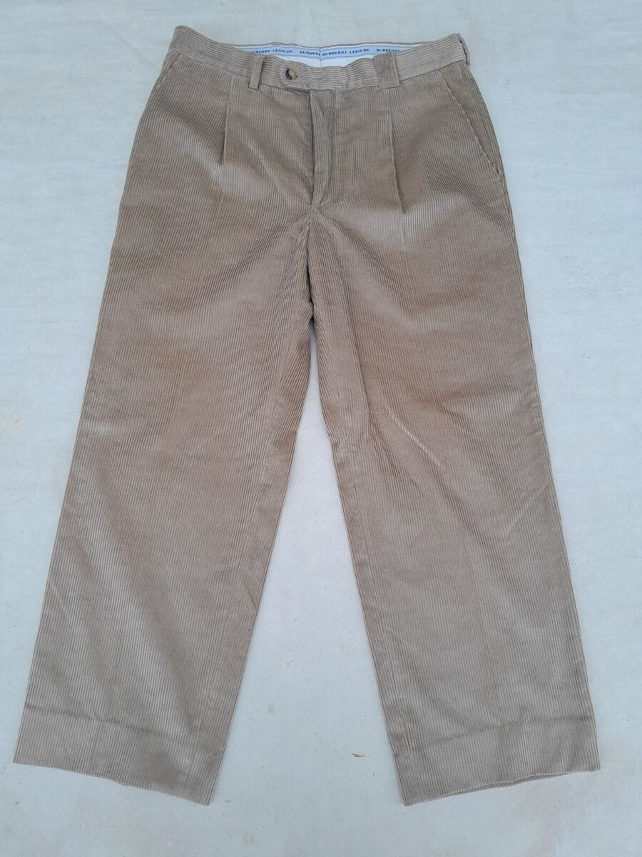 Burberry Leisure Corduroy Pants Men's EU 42 Honey Classic Burberry Leisure Corduroy Pants Men's EU 42 Honey Classic